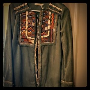 Cherry Paris for Forever 21 native inspired jacket